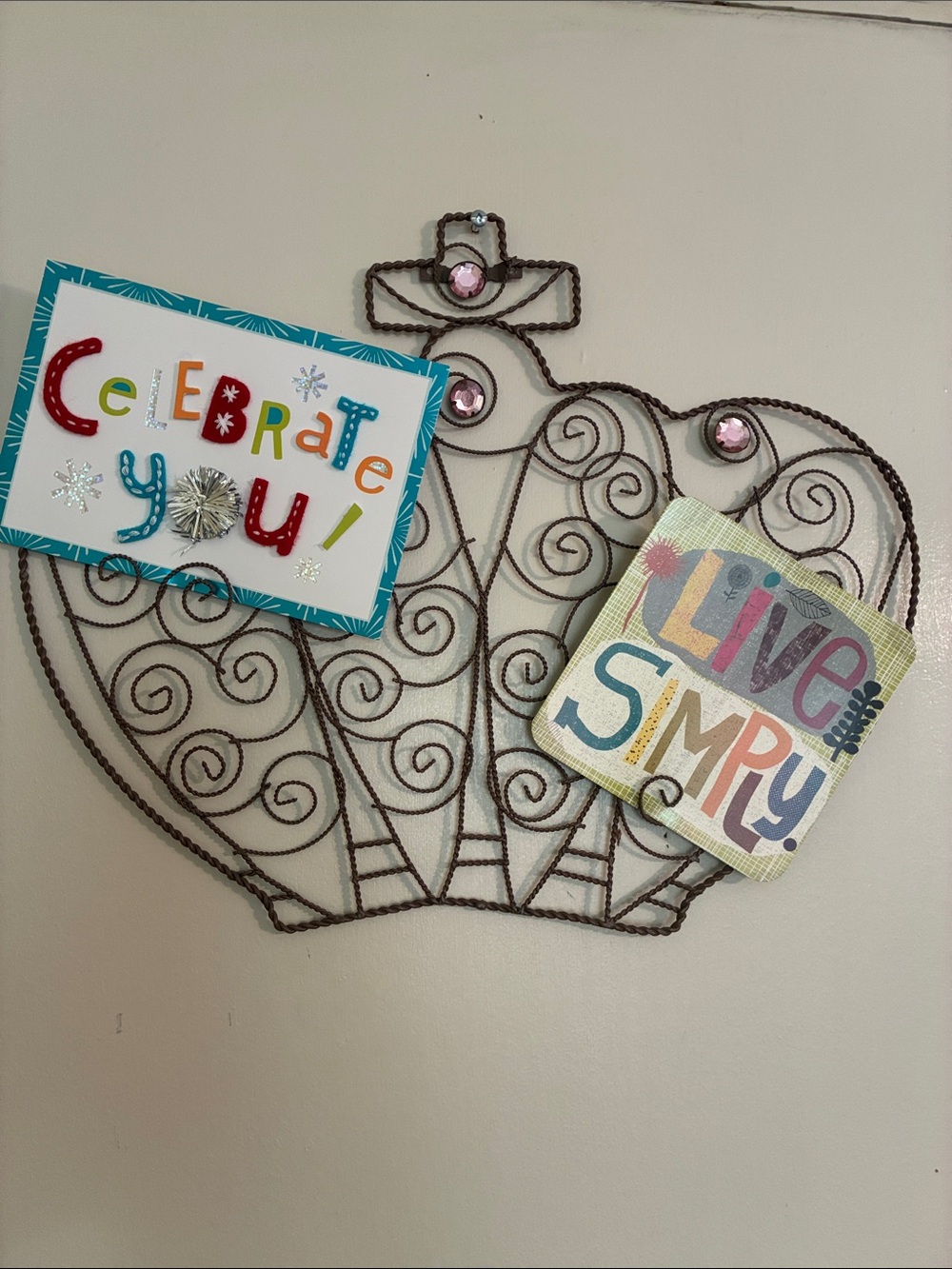 Jeweled Crown Card/Picture Holder